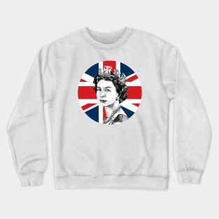 Queen Elizabeth II - Round Union Jack Crewneck Sweatshirt